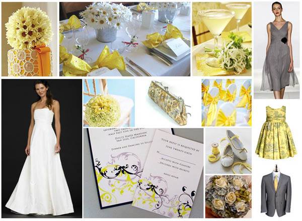 Yellow and Gray Weddings