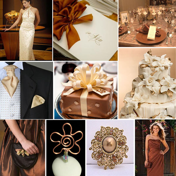 Copper and Cream WEDDING COLOURS