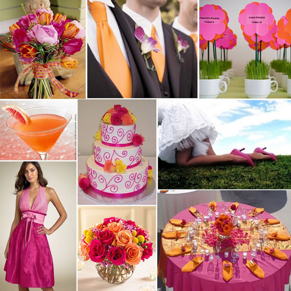 Wedding Colours Fuschia and Orange Author Carol