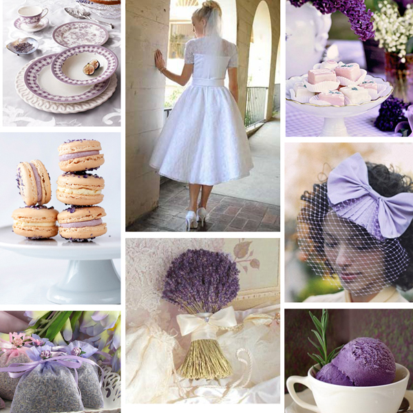 Wedding Inspiration Board Vintage Lavender Author Carol