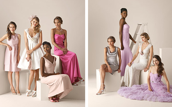 primadonnabride  - bridesmaids in different dresses