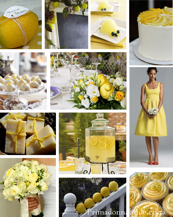 Lemon theme wedding ideas - primadonnabride.co.za