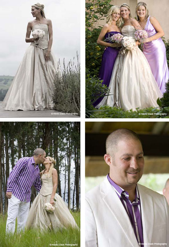 over these gorgeous pictures of her shades of purple and lilac wedding