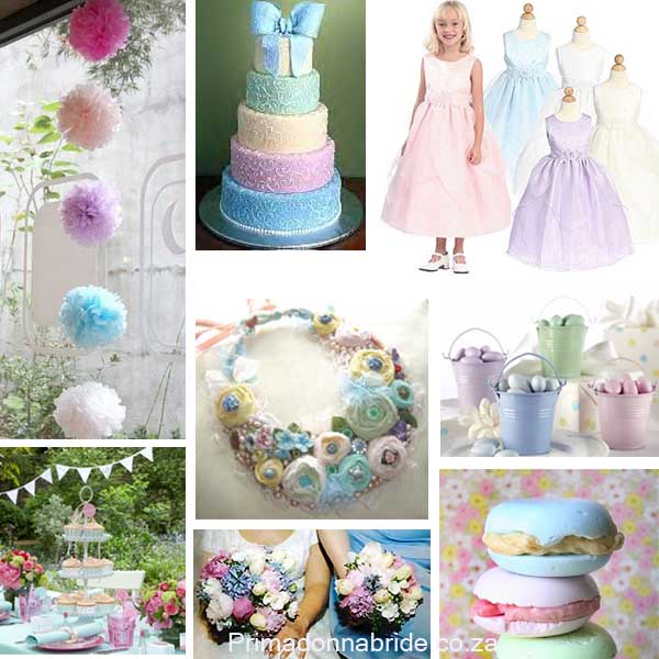 Pretty pastels for a pretty summer outdoor wedding celebration