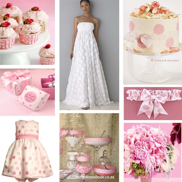 Wedding Colours Polka Dot Pink