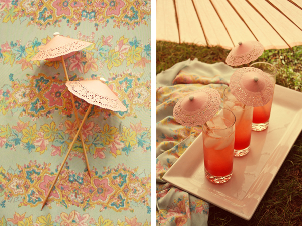 Another summertime DIY for your wedding signature drinks are these little