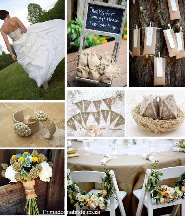 While I was on the lookout for hessian ideas I came across this DIY idea for