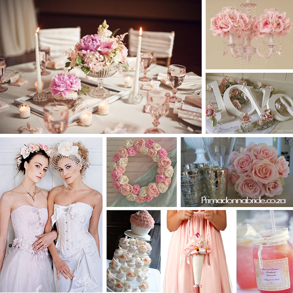 white shabby chic wedding