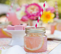 Glass jars at weddings