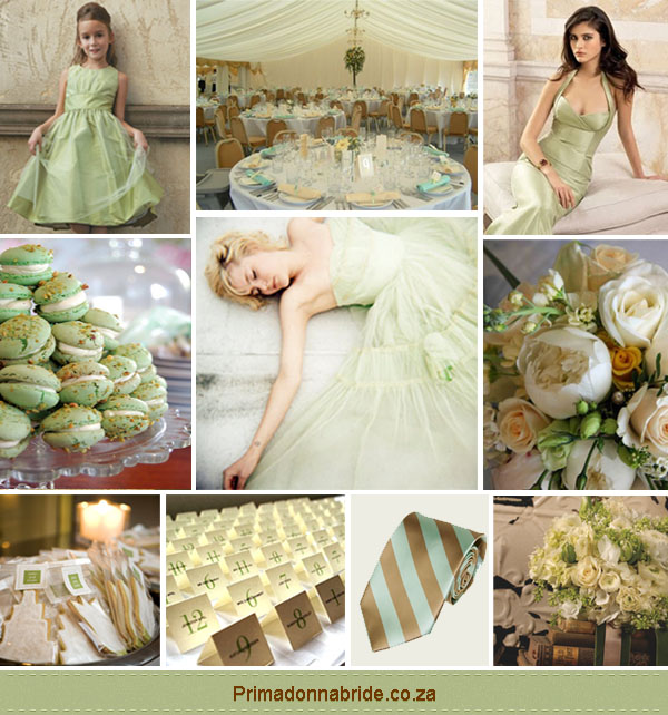  warm bronze or even a chocolate brown Green and gold wedding ideas