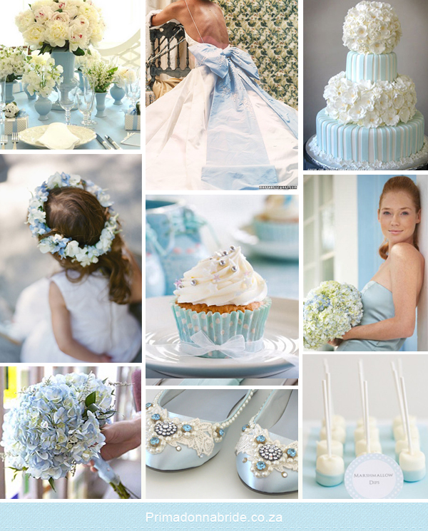 This gorgeous dress inspired me to make this board for a blue and white