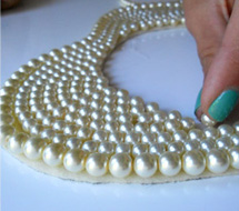 Pearl necklace DIY