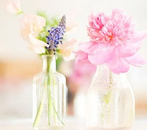 Flowers - in - glass- bottles